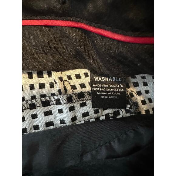 Zac & Rachel Black & White Plaid Dress Pants Career Womens Size 8 - Picture 6 of 7